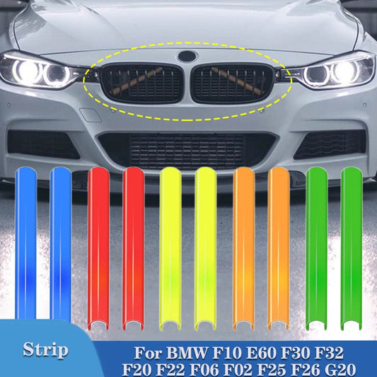 Front Grill Trim Strips Cover Frame For BMW F10 E60 F30 F32 F20 F22 F06 F02 F25 F26 G20 1 2 3 4 5 6 7 Series